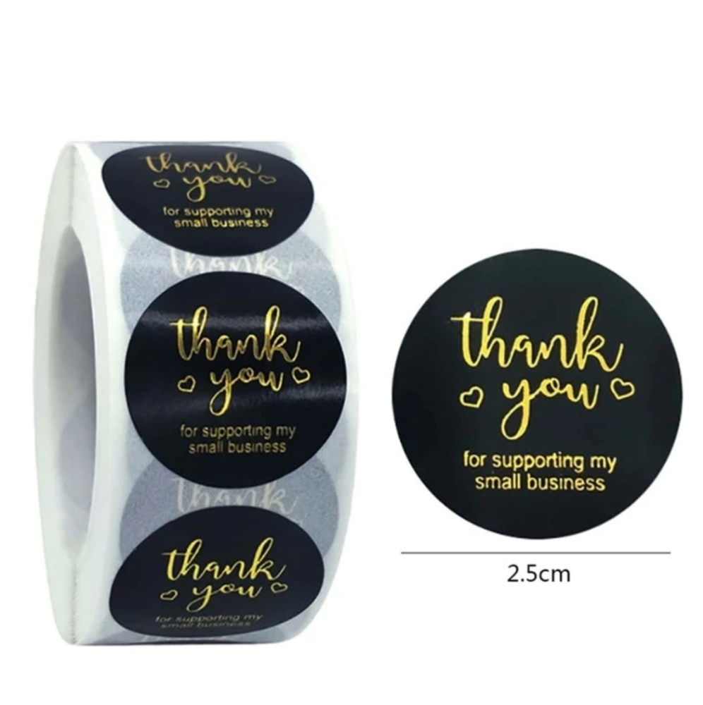 🍁(3/$25) New! 500 piece thank you stickers